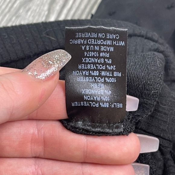 SLATE & WILLOW High Neck Sheer Sleeve Sweater - Picture 4 of 5